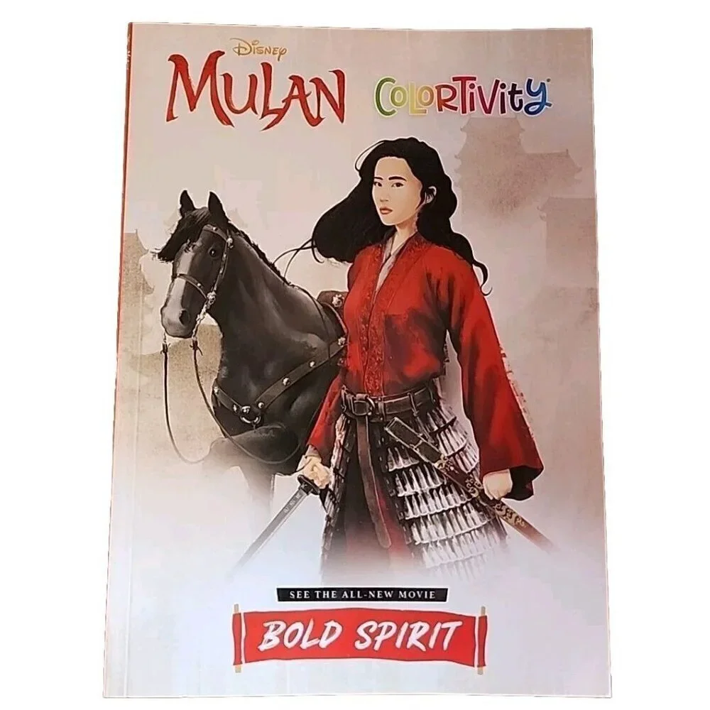 Disney Mulan Coloring and Activity Book - Bold Spirit 80 pages by Dreamtivity